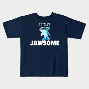 Totally Jawsome Shark with Sunglasses Kids T-Shirt